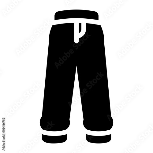 jogger pants Solid icon
