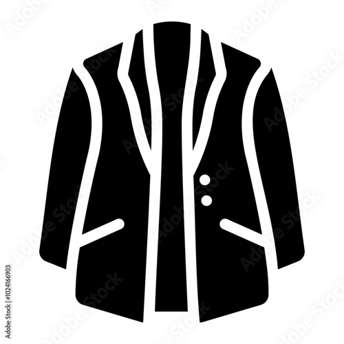 trench coat Solid icon