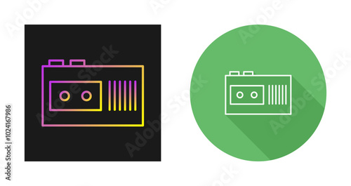 Tape Recorder Vector Icon