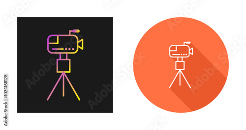 News Camera Vector Icon