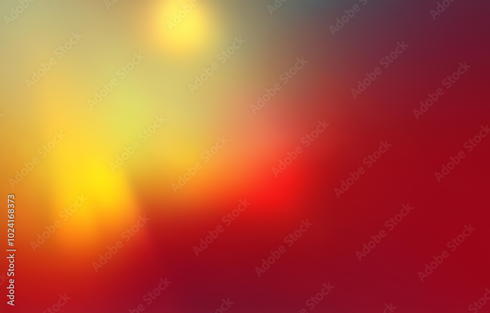Naklejka premium Abstract background with a blurry gradient of yellow, orange, red, and burgundy.