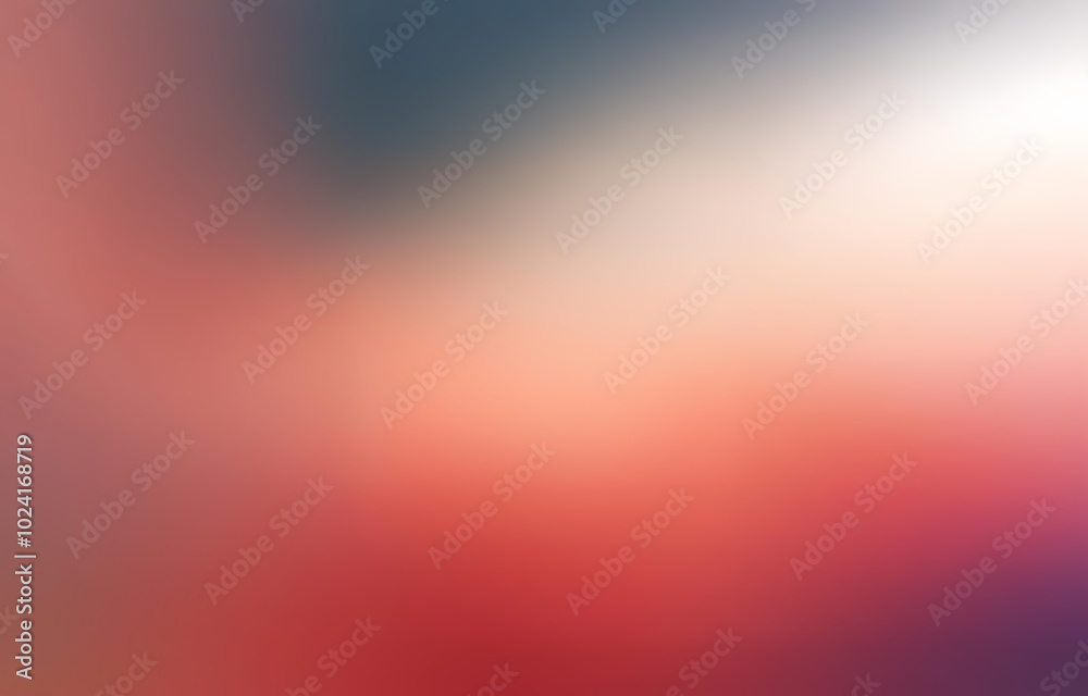 Naklejka premium A blurred image of gradient colors transitioning from red to white and then to blue.