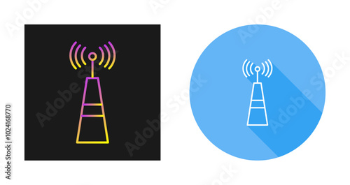 Signals Tower Vector Icon