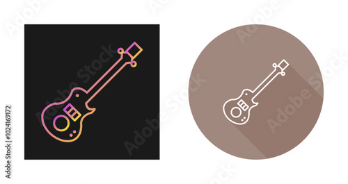 Electric Guitar Vector Icon