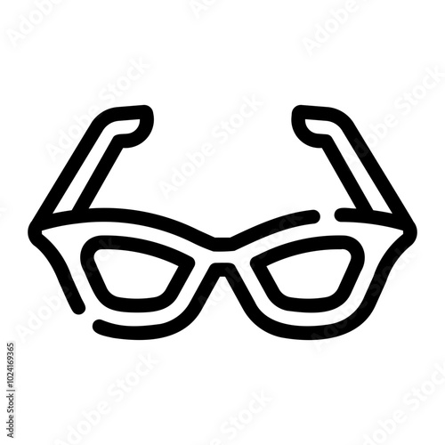 glasses Line Icon photo