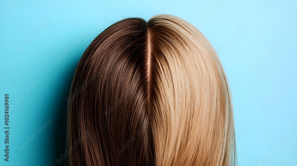 Before-and-after shots of a woman's thinning scalp, showcasing hair regrowth and thicker strands after consistent use of hair growth serum, Photorealistic, High Detail Before-and-after shots of a woman's thinning scalp, showcasing hair regrowth and thicker strands after consistent use of hair growth serum, Photorealistic, High Detail