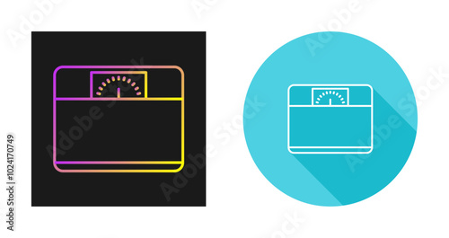 Weighing Machine Vector Icon