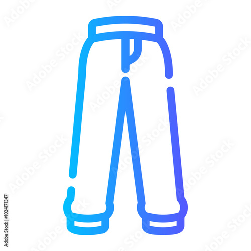 jogger pants Line Gradient Icon