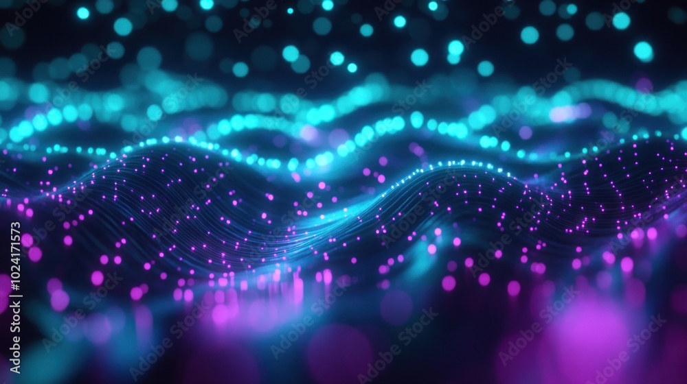 Mesmerizing 3D Wave Rendering with Vibrant Colors Mesmerizing 3D Wave Rendering with Vibrant Colors