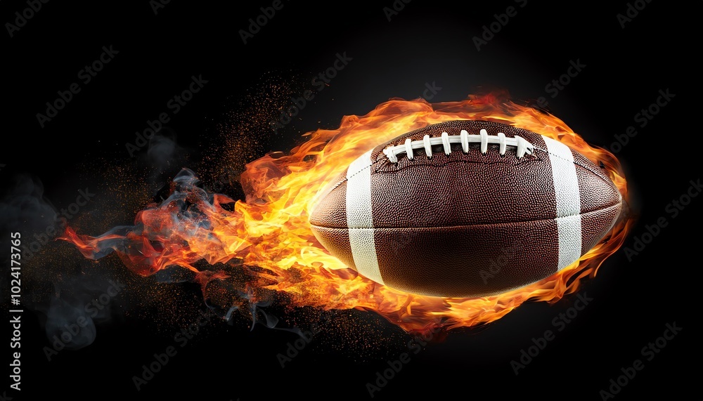A dynamic image of a football engulfed in flames, symbolizing speed and intensity in sports. A dynamic image of a football engulfed in flames, symbolizing speed and intensity in sports.