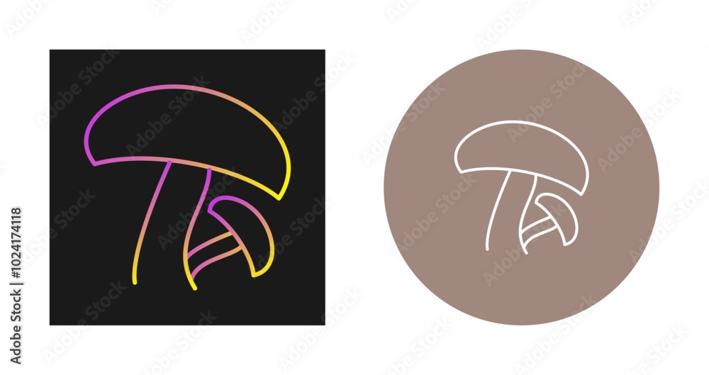 Mushrooms Vector Icon Mushrooms Vector Icon