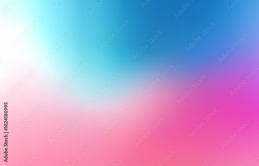 An abstract design with blurred lines and a gradient of blue, teal, and white.