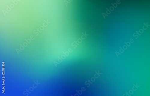 An abstract design with blurred lines and a gradient of blue, teal, and white.