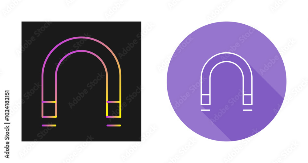 Magnetism Vector Icon Magnetism Vector Icon