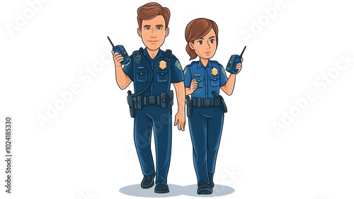 Police officers on patrol

