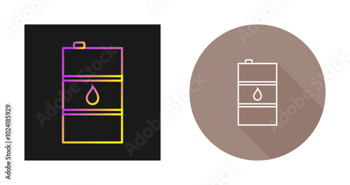 Oil Barrel Vector Icon