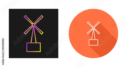 Windmills Vector Icon