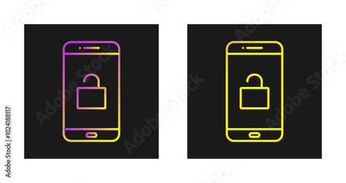 Unlocked Phone Vector Icon