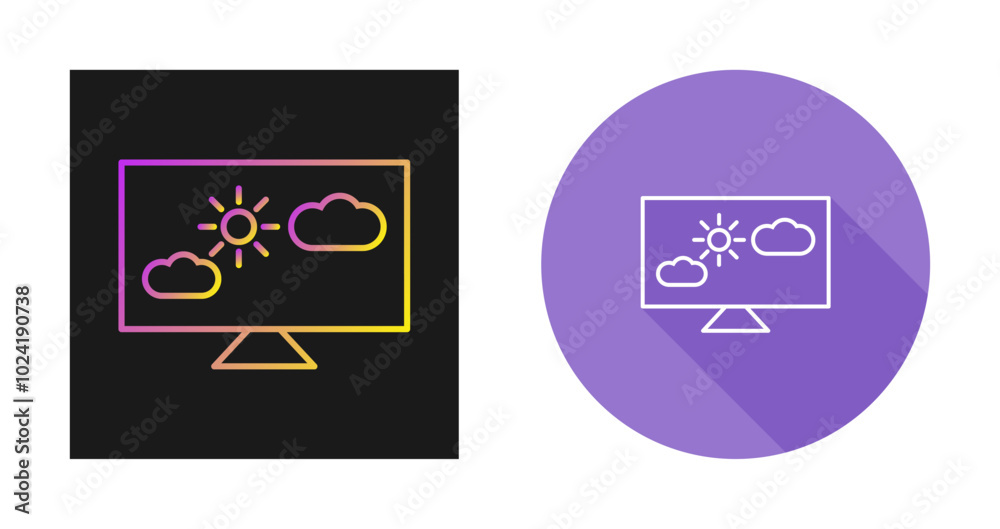 Weather News Vector Icon Weather News Vector Icon