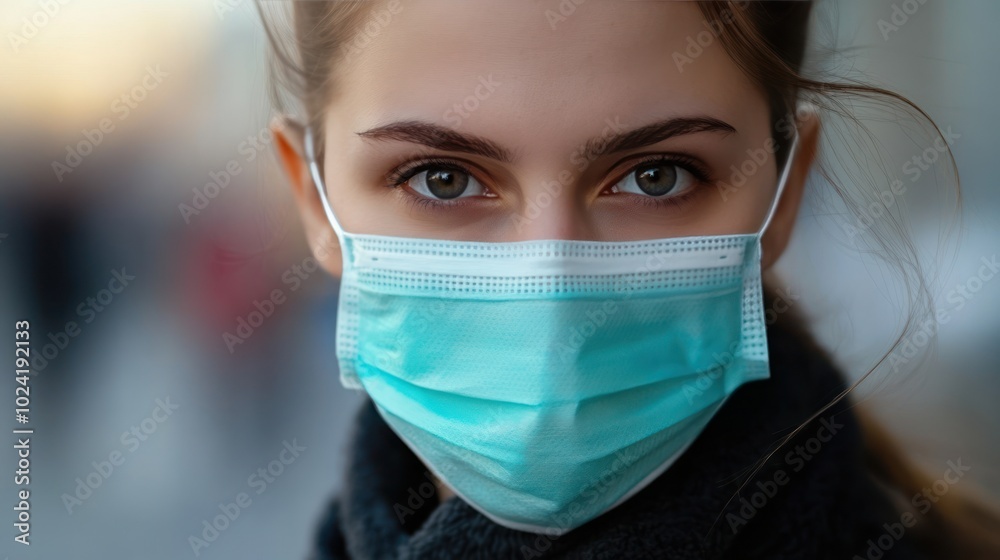 A biodegradable face mask made from compostable materials, offering protection while significantly reducing the environmental footprint of single-use medical equipment