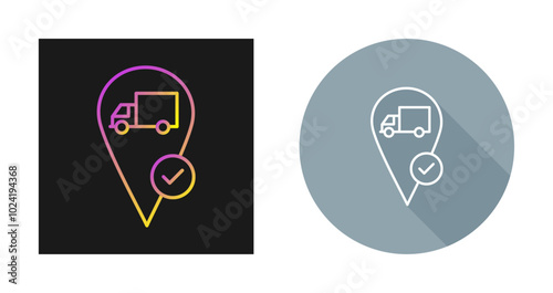 Valid Destination Vector Icon
