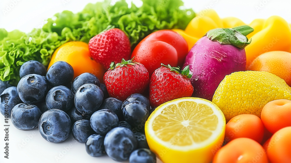 Fresh vegetables and fruits Fresh vegetables and fruits
