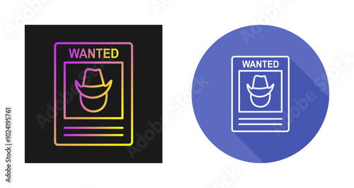 Wanted Poster Vector Icon