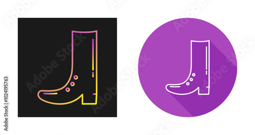 Cowboy Boot Vector Icon