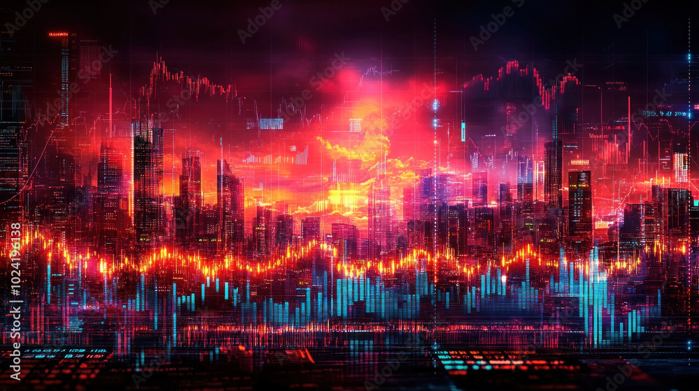 A professional stock market poster featuring an array of technical indicators and line charts, ideal for illustrating complex financial strategies and market analysis A professional stock market poster featuring an array of technical indicators and line charts, ideal for illustrating complex financial strategies and market analysis