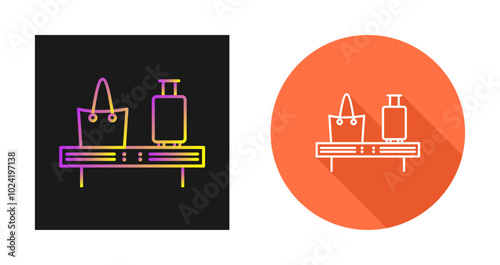 Luggage Carousel Vector Icon