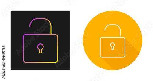 Open Lock Vector Icon