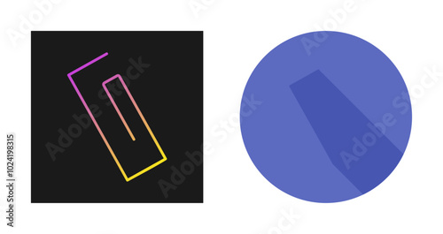 Paper Clip Vector Icon