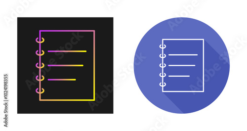 Notepad Vector Icon