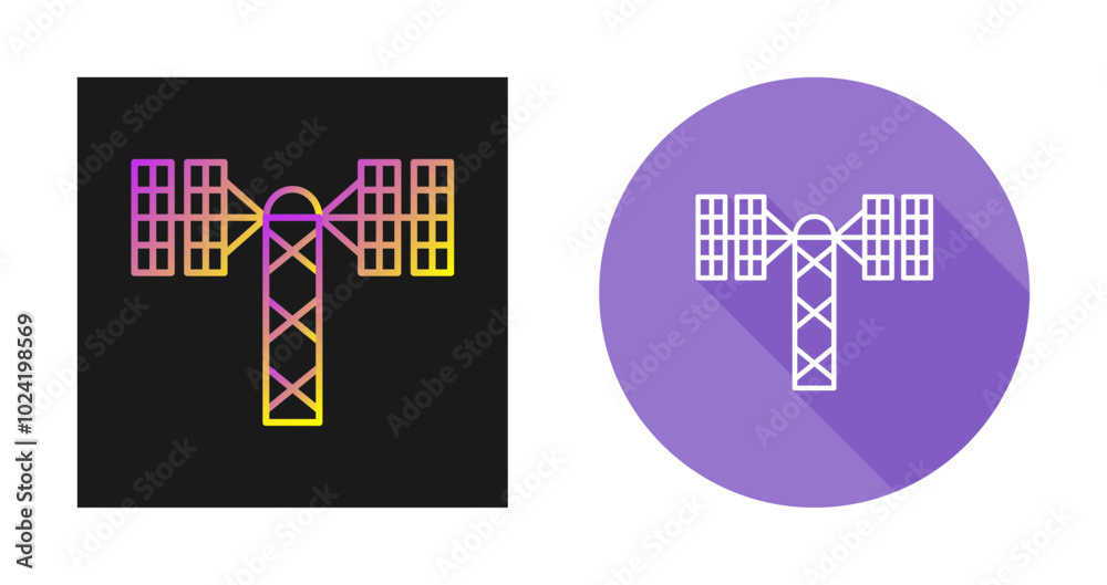 Obraz premium Satellite Tower Vector Icon