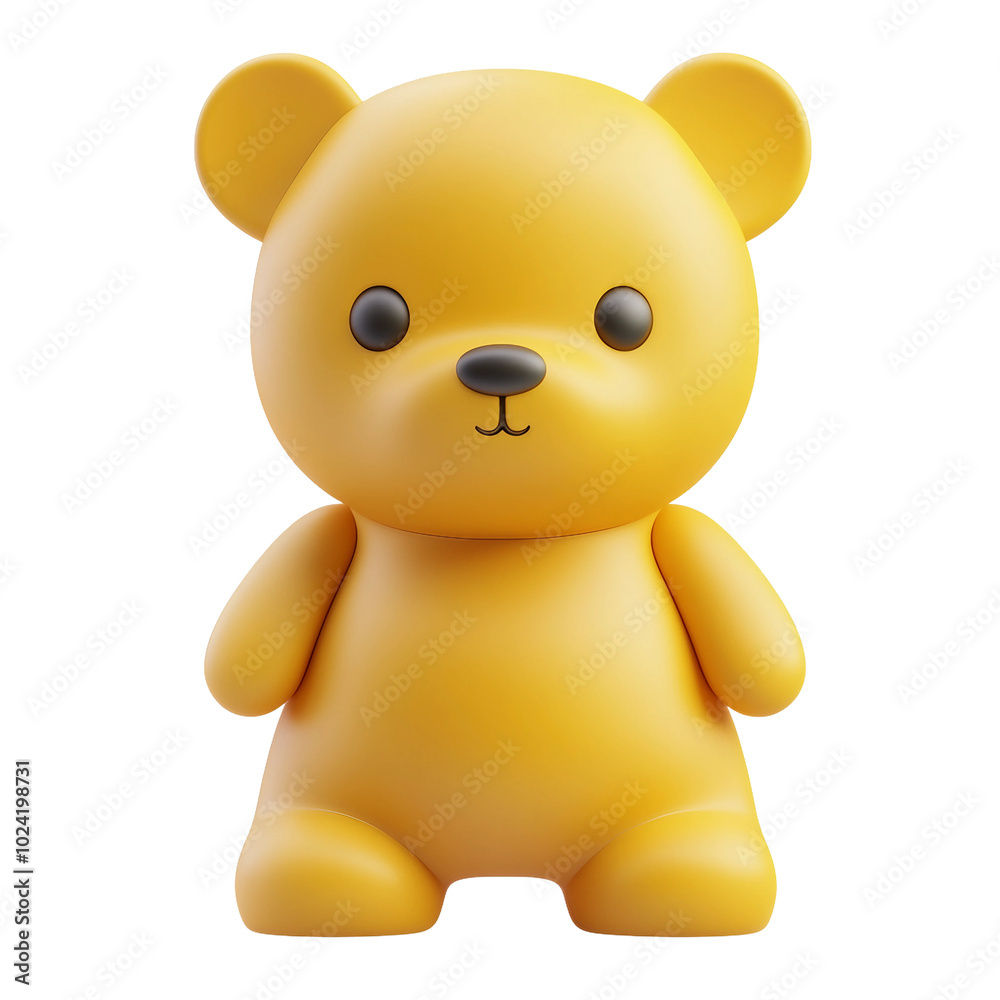 A Cute Brown Teddy Bear Toy Smiling Cheerfully with Adorable Features A Cute Brown Teddy Bear Toy Smiling Cheerfully with Adorable Features