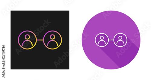 Social Circle Vector Icon