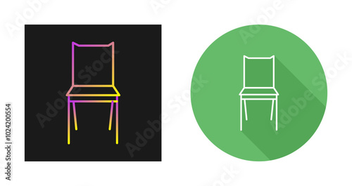 Bedroom Chair Vector Icon