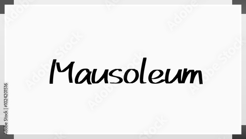 Mausoleum のホワイトボード風イラスト