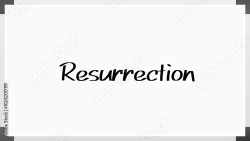 Resurrection のホワイトボード風イラスト