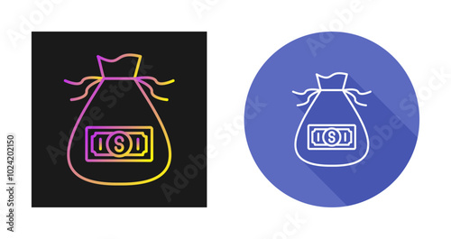 Money Bag Vector Icon