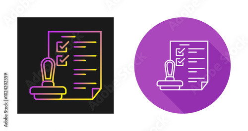 Stamp Vector Icon