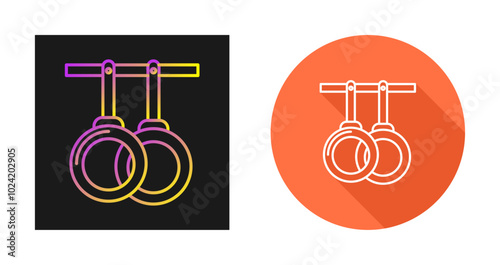 Gym Rings Vector Icon