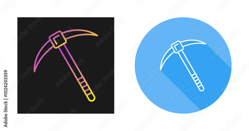 Fototapeta premium Pickaxe Vector Icon
