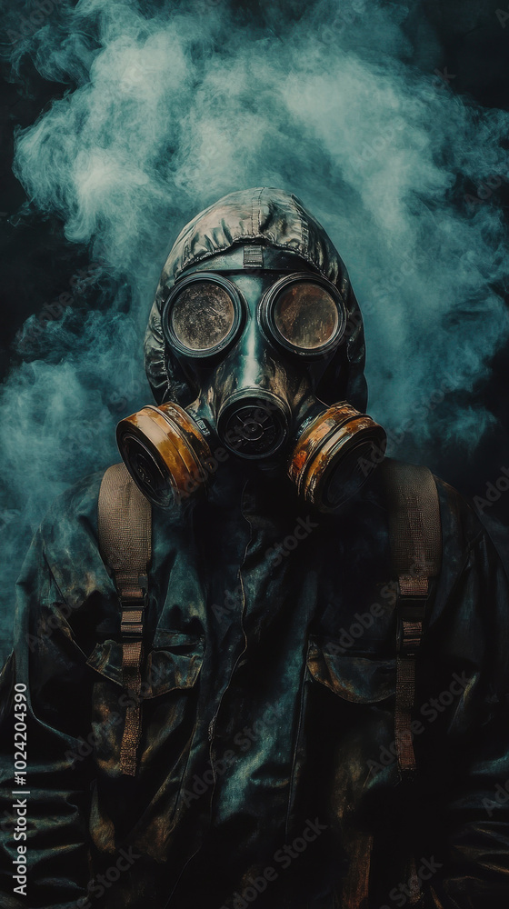 Memorial Day for all victims of the use of chemical weapons. chemical weapons. A man in chemical protection Memorial Day for all victims of the use of chemical weapons. chemical weapons. A man in chemical protection