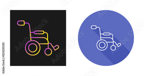Wheel Chair Vector Icon
