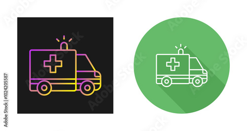 Ambulance Vector Icon