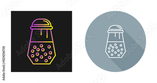 Salt Shaker Vector Icon