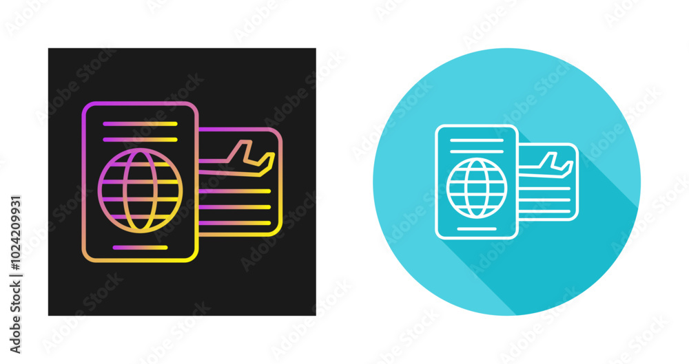 Passport Vector Icon Passport Vector Icon