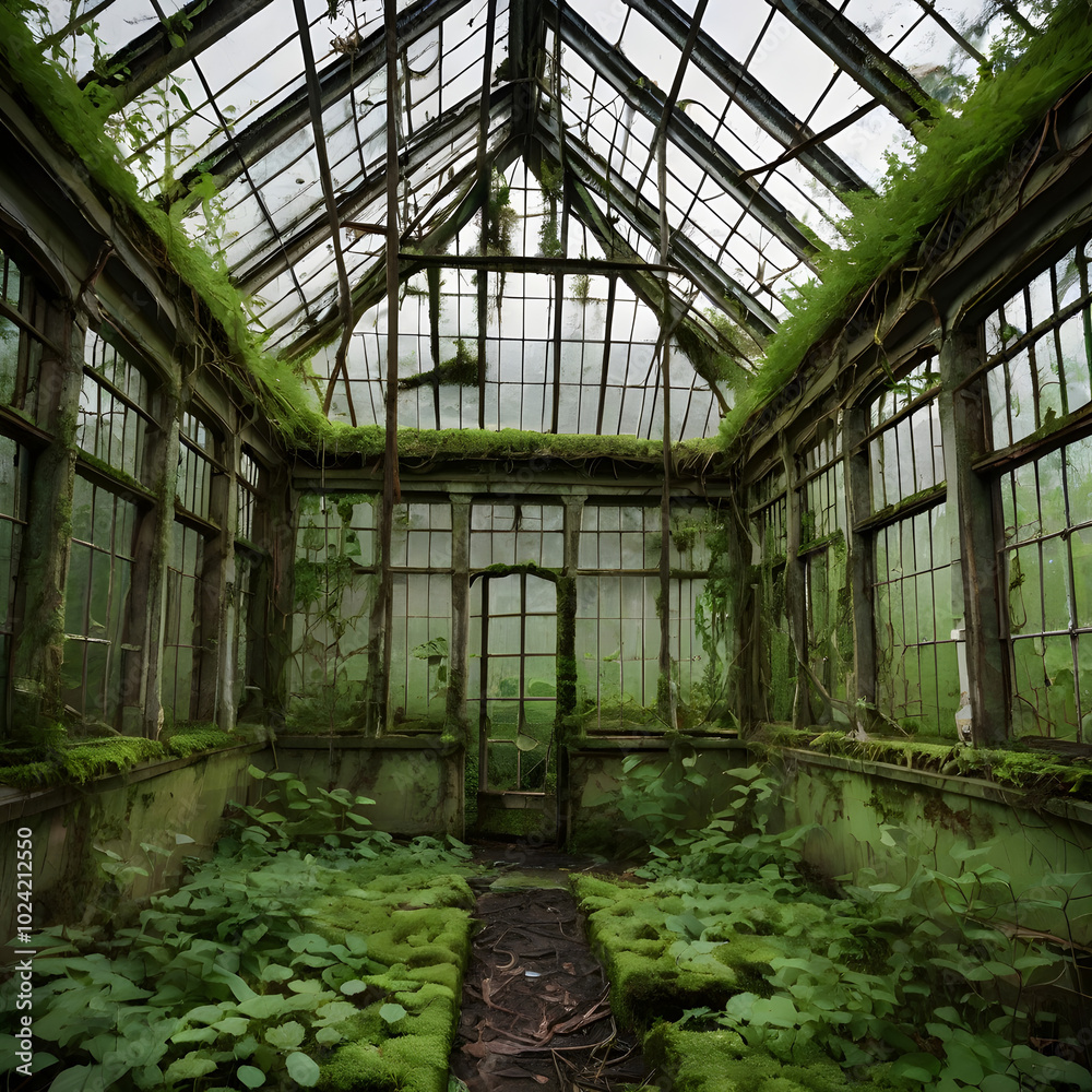 Overgrown Abandoned Greenhouse Overgrown Abandoned Greenhouse