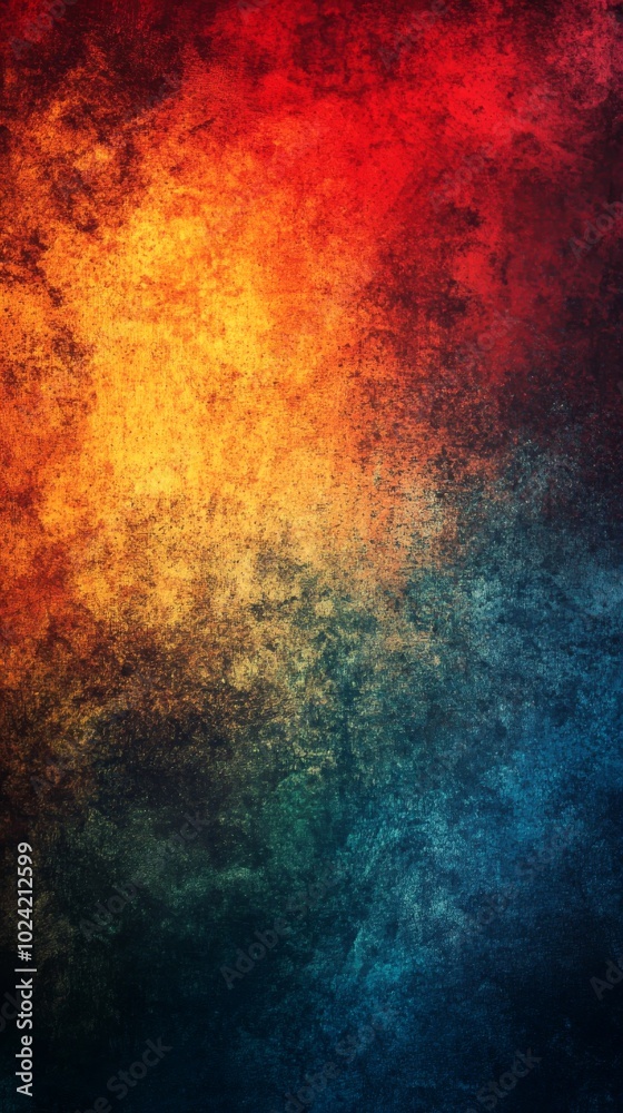 Colorful abstract grunge texture with a gradient of red, yellow, and blue hues, perfect for backgrounds and artistic designs. Colorful abstract grunge texture with a gradient of red, yellow, and blue hues, perfect for backgrounds and artistic designs.